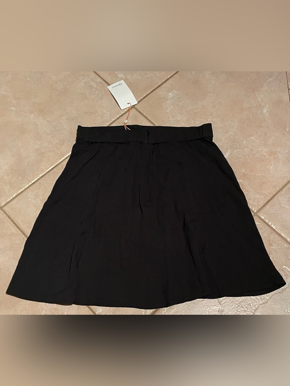 NWT NEW Quince Women’s Georgette A Line Mini Skirt Black Small S